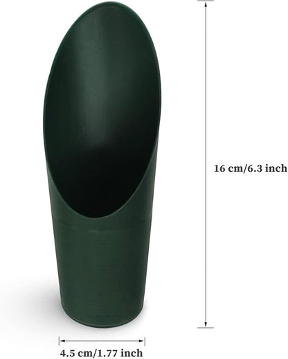 5 PCS Bonsai Soil Scoops, Plastic Garden Soil Scoops, Colorful Small Gardening Tools, Potting Scoopers, Bucket Shovel.Suitable for Flower Planting, Bonsai, Potting, Cultivation, Weeding (5-Color)