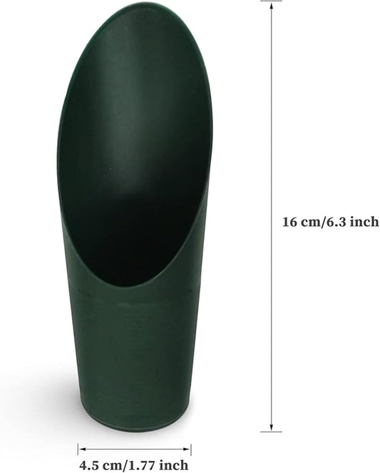 5 PCS Bonsai Soil Scoops, Plastic Garden Soil Scoops, Colorful Small Gardening Tools, Potting Scoopers, Bucket Shovel.Suitable for Flower Planting, Bonsai, Potting, Cultivation, Weeding (5-Color)