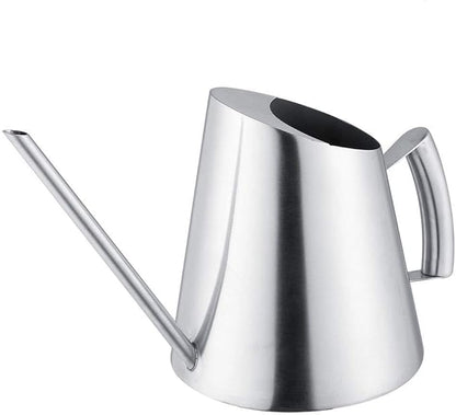 Watering Can, Stainless Steel Watering Can Pot Indoor House Pl Long Spout Watering Can Modern Watering Pot 51oz/1.5L