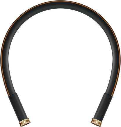 Atlantic Female to Female Heavy Duty Garden Hose 3 ft x 5/8 Inch Black Water Hose Short Connection Leader Hose (3 Feet)