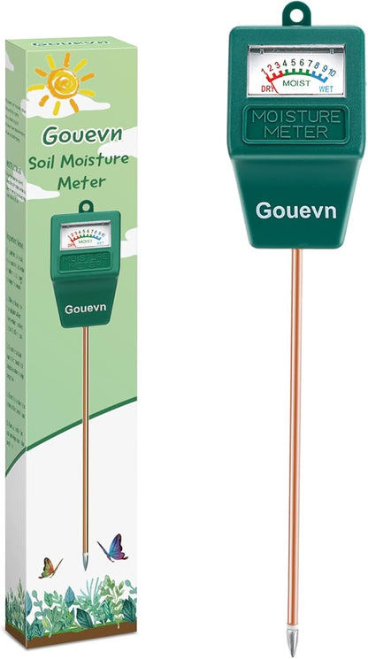 Soil Moisture Meter, Plant Moisture Meter Indoor & Outdoor, Hygrometer Moisture Sensor Soil Test Kit Plant Water Meter for Garden, Farm, Lawn (No Battery Needed)