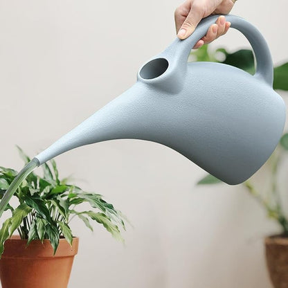 Plastic Watering Can for Plant Garden - 1/2 Gallon - Grey
