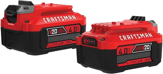CRAFTSMAN V20 4Ah Lithium Ion Power Tool Battery 2-Pack (CMCB204-2)