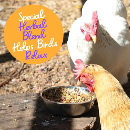 Happy Trees Chicken Nesting Herbs - 100% Natural Blend of 7 Premium Dried Herbs for Fresh Nest Box, Coop and Run - Bulk 1lb. Bag