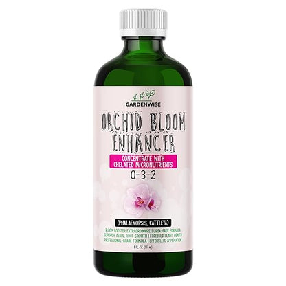 0-3-2 Giant Bloom: Orchid Bloom Enhancer - Orchid Bloom Booster - Orchid Food Fertilizer Concentrate - Chelated Nutrients for Healthy Flower & Reblooms (8 OZ)