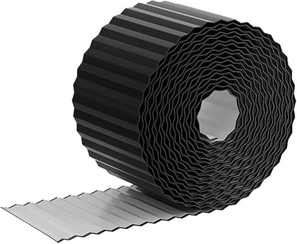 10IN x 20FT Corrugated Metal Garden Edging Borders,Sturdy Landscape Edging Border Galvanized Lawn Edge Garden Fence for Flower Bed,Tree,Grass,Paver