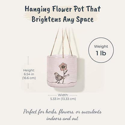 Hanging Amarosa 6.5" Flower Pot, Multi Color