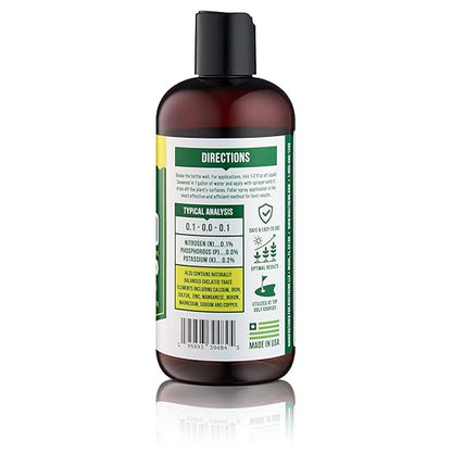 Liquid Seaweed Premium Concentrate - All Natural Kelp Fertilizer - Enhances Plant & Flower Growth + Seed Germination & Root Development - 16 Oz