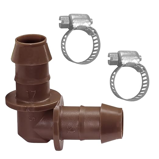 LECTO Universal 5/8", 1/2", .700" Drip Line Repair Kit – Elbow, 1