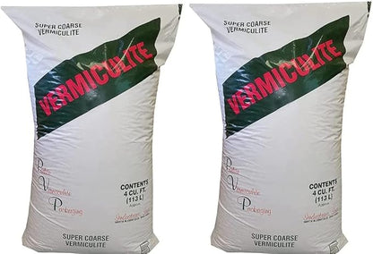 PVP Super Coarse Vermiculite Professional Grade - Excellent Soil Conditioner - Super Coarse Grade Granule – 103 Quarts - 4 Cubic Foot, 2 Pack