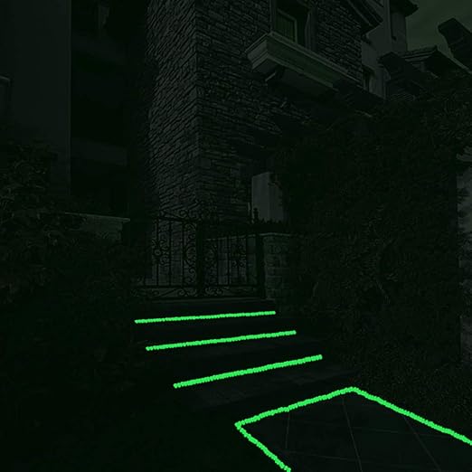 Glow Pebbles Green, 300 pcs Green Glowing Rocks for Outdoor Decor, Garden Lawn Yard, Aquarium, Walkway, Fish Tank, Pathway, Luminous Pebbles Powered by Light or Solar-Recharge Repeatedly