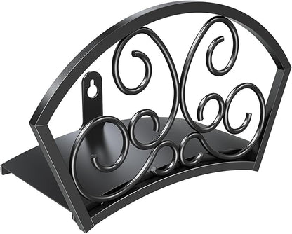 GOFORWILD Garden Hose Holder, Decorative Hose Butler Sturdy Water Hose Rack, Durable Wall Hose Hanger, Holds 125-Feet of 5/8-Inch Hose, Hose Reel, Made of Gauge Steel, 7019
