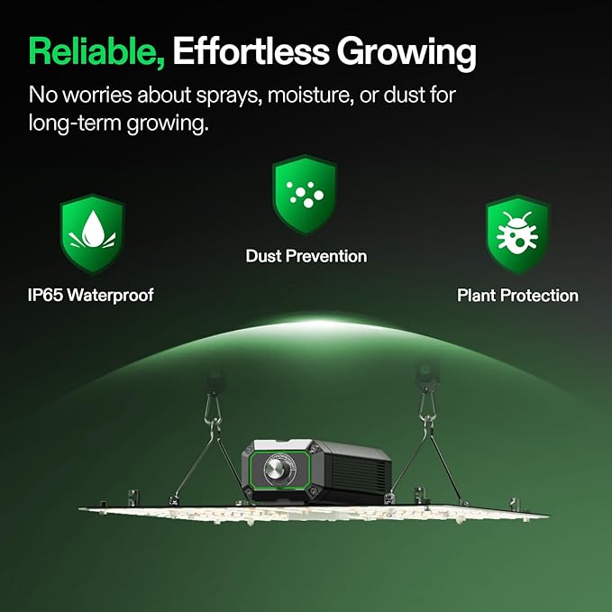 VIVOSUN 2-Pack VS1000 LED Grow Light with Full Spectrum Diodes & Sosen Driver Dimmable Lights Sunlike for Indoor Plants Seedling Veg and Bloom Plant Grow Lamps for 2x4/3x3 Grow Tent