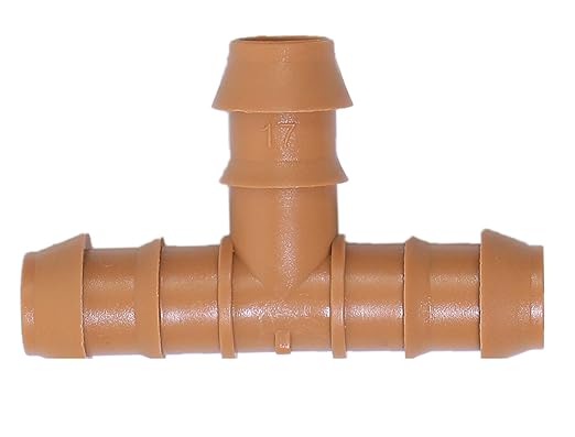 APT 1/2 Inch Drip Irrigation Fittings. 27 Count Full Irrigation System Connectors. Set of Faucet Adapter, Elbow, Transfer, Tee, End Plug, Cross and Gourmet. Also fits 17 MM Hose.