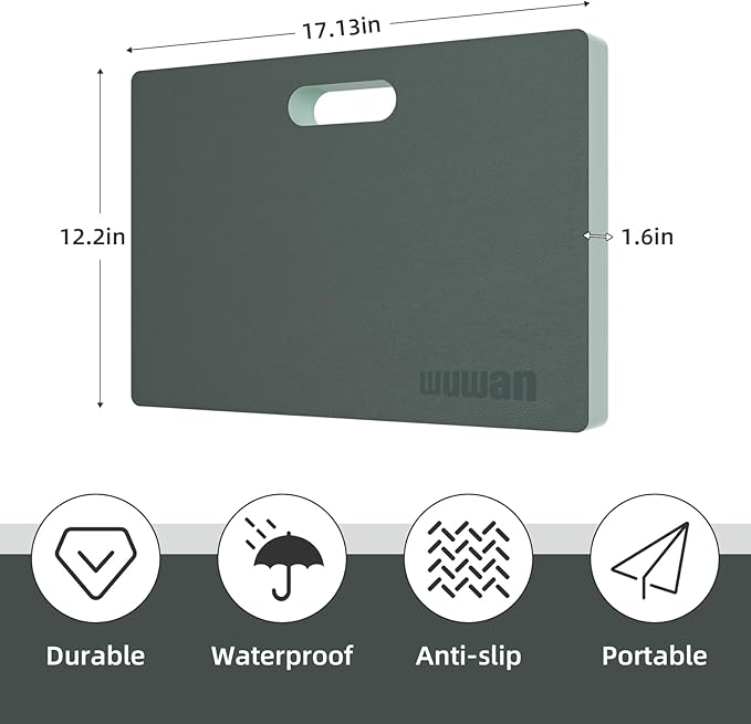 Yoga kneeling mat, 1.5inch Thick,Knee Push-ups, Plank Support & Yoga Elbows/Knees Mat Provides Cushion for Kneeling & Elbows