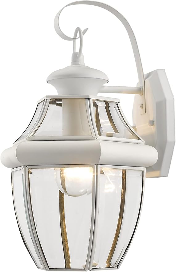 Livex Lighting 2151-03 Outdoor Lighting, 13" x 8.5" x 8.5", White