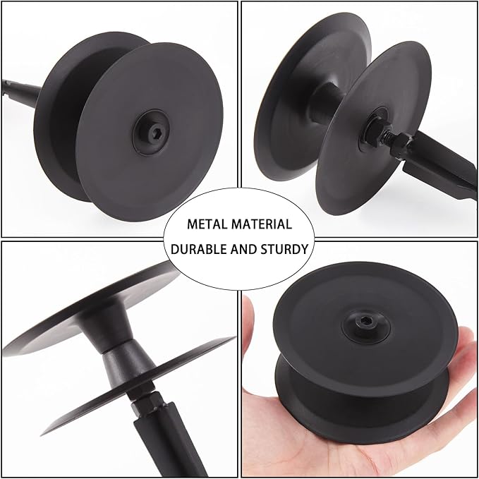 4PCS Garden Hose Guide Spike, Metal Hose Guides for Garden Heavy Duty, Cast Iron Garden Hose Guides for Outside, Rustproof Coated Hose Guide Stakes for Lawn & Yard, Plant & Flower Bed Protection