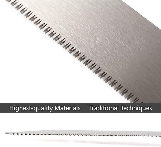 Flush Cut Trim Saw Replacement Blade, Japanese Pull Saw for Woodworking and Wood Craftsmanship, Long Handle with Precision Blade and Cutting Power