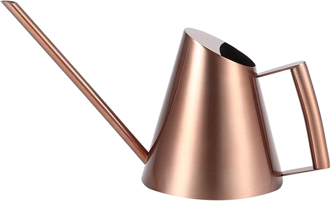 Tissting Bronze Long Spout Watering Can Stainless Steel Plant Watering Pot Garden Green Plant Flower Watering Kettle for Indoor Outdoor Plants Garden Flower(400ML)