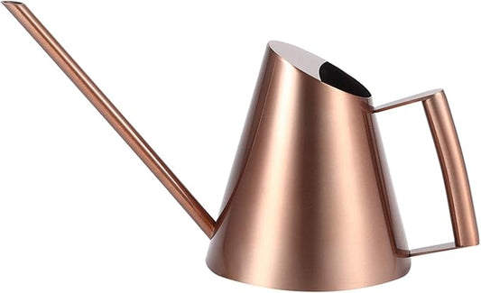 Tissting Bronze Long Spout Watering Can Stainless Steel Plant Watering Pot Garden Green Plant Flower Watering Kettle for Indoor Outdoor Plants Garden Flower(400ML)