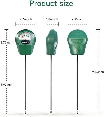 Soil Moisture Meter for Plants, Hygrometer Sensor Water Monitor, Plant Moisture Tester for Indoor Outdoor Garden, Potted Plants, Farm, Lawn, No Battery Needed