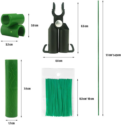 Orgrimmar 26 PCS 57" Garden Support Stakes Plastic Coated Deformable Climbing Plant Trellis Plant Climbing Frame for Tomato Cucumber Eggplant Vine Vegetable (57 Inch)