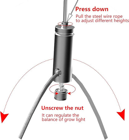 Grow Light FARMLITE LED Grow Lights for Indoor Plants Full Spectrum Growing Light Plant Hanging Growing Lamps Seedling Daisy Chain Dimmable Board 4x4ft Coverage (260watts)