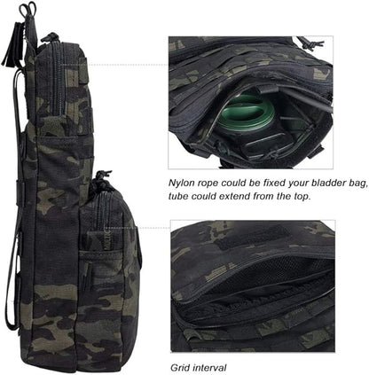 EXCELLENT ELITE SPANKER Tactical MOLLE Hydration Pack for 3L Hydration Water Bladder Molle Vest Accessory