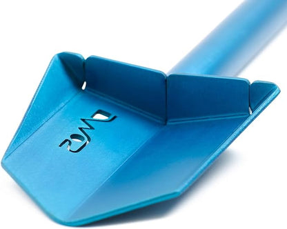 DMOS Nomad Shovel - Lightweight Aluminum Trowel for Camping, Overland, Hunting, & Off-Road Use - Azure - Mini