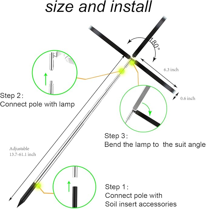 Plant Grow Light,yadoker LED Growing Light Full Spectrum for Indoor Plants,Height Adjustable, Automatic Timer, 5V Low Safe Voltage,Idea for Large Plant Light, 2 Pack