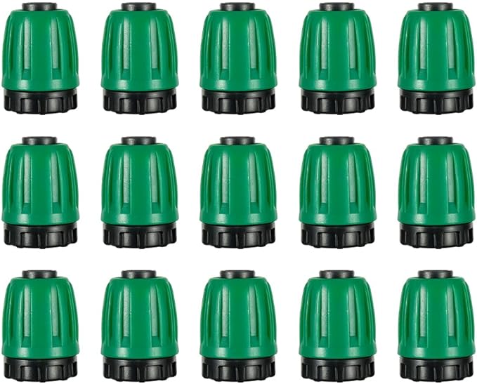 15 Pcs 1/2 Inch Irrigation Tubing End Plugs Drip Irrigation Fittings Drip Line Plugs End Cap for 1/2" irrigation tubing Drip Irrigation System Connection Parts