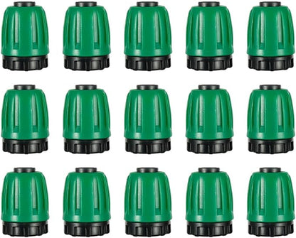 15 Pcs 1/2 Inch Irrigation Tubing End Plugs Drip Irrigation Fittings Drip Line Plugs End Cap for 1/2" irrigation tubing Drip Irrigation System Connection Parts