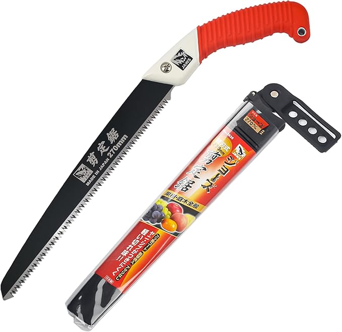 Hand Saws Hamind 10-Inch Pruning Saws | Tree Saw Designed for Single-Hand Use | SK5 Steel Curved Blade Hand Saw | Cuts Branches up to 7" in Diameter