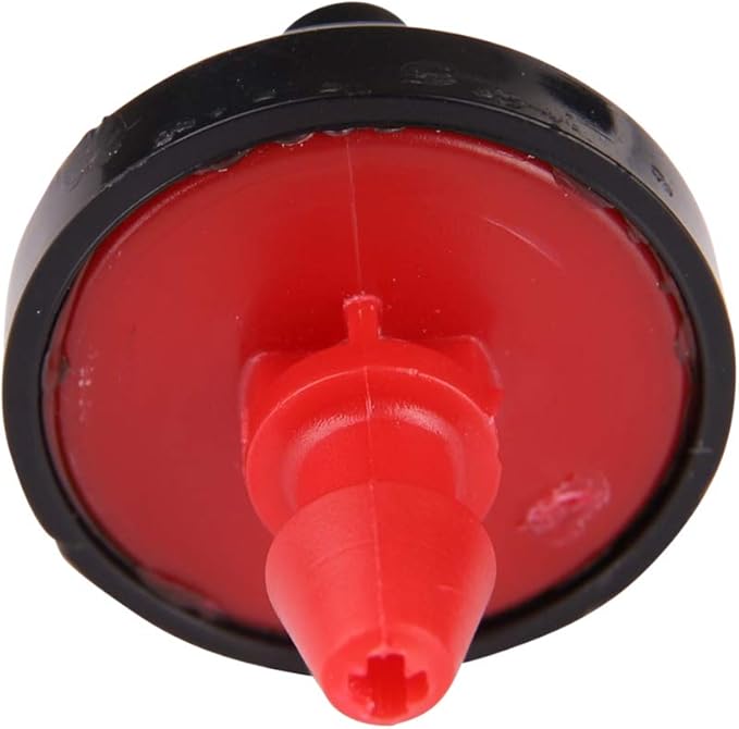 Raindrip PC2010B 1/2 GPH Pressure Compensating Drippers, Drip Irrigation Emitters for Drip Irrigation Gardening System, Maintains Constant Water Flow, 10-Pack, Red Reds