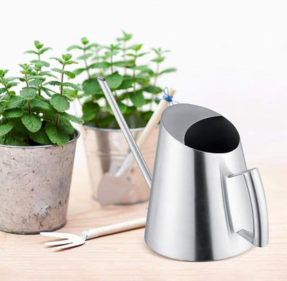 Watering Can, Stainless Steel Watering Can Pot Indoor House Pl Long Spout Watering Can Modern Watering Pot 51oz/1.5L