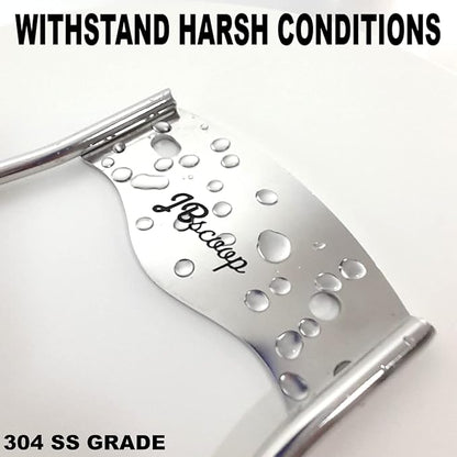 JBscoop Garden Hose Holder, Garden Hose Hanger Wall Mount for Water Hose, Extension Cords, Air Compressor Hose, Heavy Duty & Rust Proof (90 Feet)