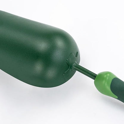 Garden Scoop, 13" Soil Scoop with Ergonomic Rubber Handle, Carbon Steel Potting Shovel Big Volume Gardening Spoon for Transplanting, Digging, Cultivation, Composting, Planting