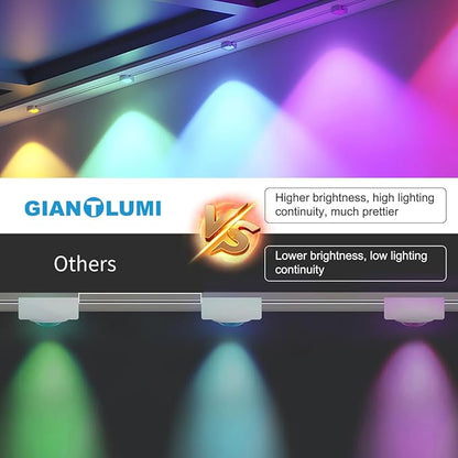 GAINTLUMI Permanent Outdoor Light,50ft with 30 LED Eaves Lights,Smart RGB Outdoor Lights with 75 Scene Modes,IP67 Waterproof,for Halloween Decorations,Christmas,Holiday,Party,with App and Remote