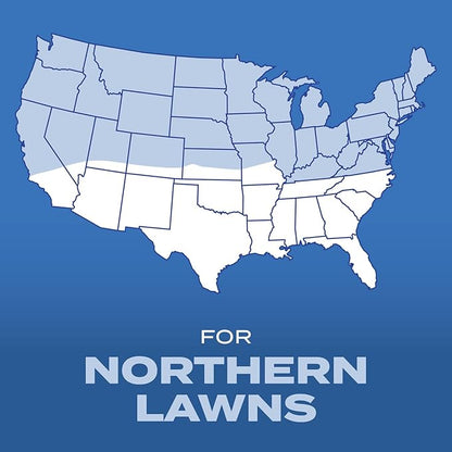 Scotts Turf Builder Grass Seed Sun & Shade Mix with Fertilizer and Soil Improver, Thrives in Many Conditions, 2.4 lbs.