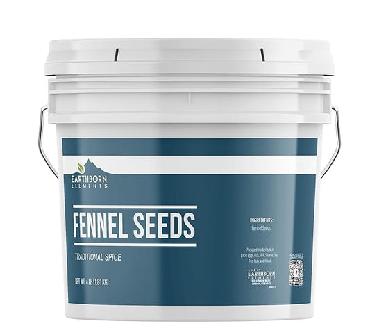 Earthborn Elements Fennel Seeds 1 Gallon Bucket, Whole Seed, Mild Sweet Flavor