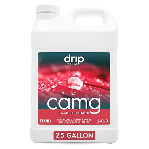 CaMg 2.5 Gallon | High-Concentration Calcium and Magnesium Supplement with Nitrogen and Iron | Essential Micronutrient Blend for Vigorous Plant Growth