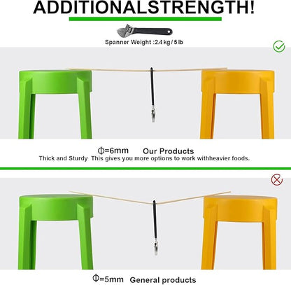 240 PCS Bamboo Marshmallow Roasting Sticks, SMores Skewers, Extra Long 25 Inch Heavy Duty 6mm Thick Wooden SMores Sticks for Open Fire Pits Roaster Barbecue Hot Dog Camping Kebab Sausage Plant Support