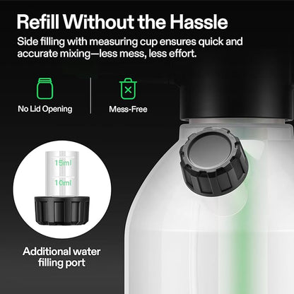 VIVOSUN 70oz Pump Sprayer, Portable Water Spray Bottle for Spraying Plants, Flowers, Weeds and Cleaning, Hand Pump with Side Filling Port, Measuring Cup, Adjustable Nozzles