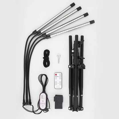 LED Plant Grow Light with Stand, LED Grow Light Full Spectrum for Indoor Plants,10 Dimmable Levels,3 Modes Timing,Tripod Adjustable 15-72 inch.