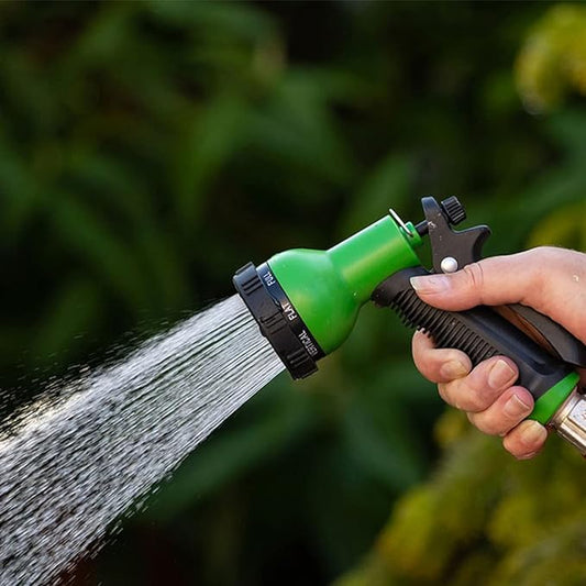 Garden Hose Nozzle Sprayer: 2 Pack 10 Watering Patterns Water Hose Spray Nozzles for Garden Hose Heavy Duty Hose Head Hose Attachment for Garden Hose YellowGreen