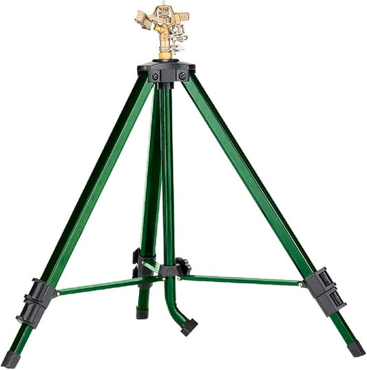 2-Pack Orbit 58308Z Brass Impact Sprinkler on Tripod Base - Heavy-Duty Brass Sprinklers on Tripod.