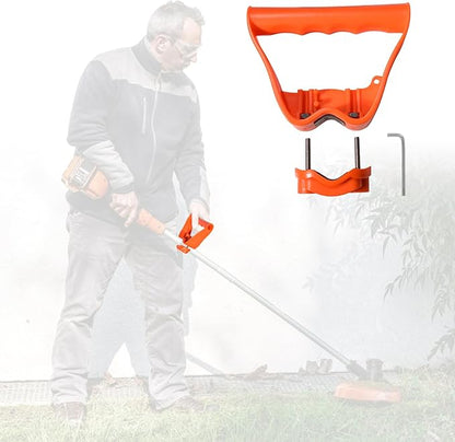 Labor-Saving Handle Tool for Snow Shovels Ergonomic Back-Saving Attachment for Garden Tools Universal Weed Eater Handle Replacement for Snow Shovels, Rakes, Lawn Trimmers, Orange