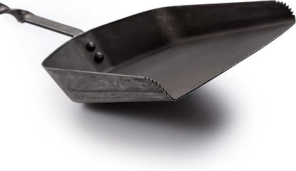 Barebones Cowboy Grill Coal Shovel - Durable Stainless Steel Ash Shovel with Walnut Handle for Fire Pit