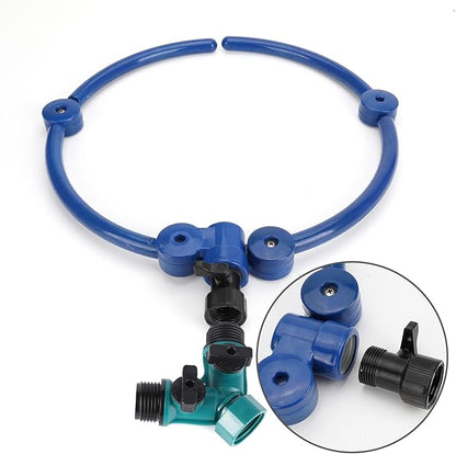 360° Tree Water System Tree Watering Ring Flower Sprinkler Garden Watering Circle Irrigation System for New Tree Outdoor Plants Raised Garden Beds Shrubs Plants, Flower Beds 2Pcs