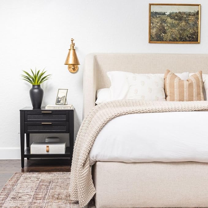 Succulents and Vase Black Textured Ceramic 10.5 Inch with Faux Aloe Plant 19 Inch Vases for Centerpieces Home Decor with Faux Aloevera Leaf Agave Plant in Decorative Vase for Entryway Decor